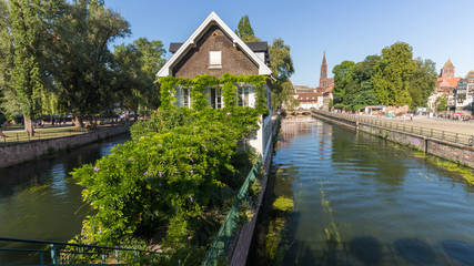 Obraz premium Summer photography of Petite France in Strasbourg