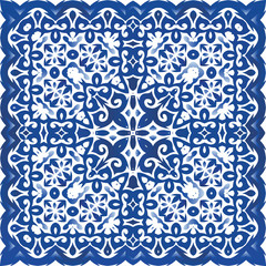 Traditional ornate portuguese azulejo.