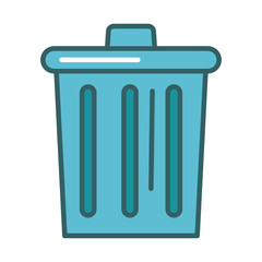 waste bin fill style icon