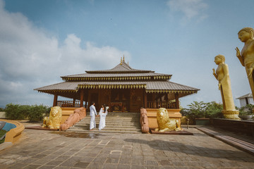 Nelligala International Buddhist center main prayer room 