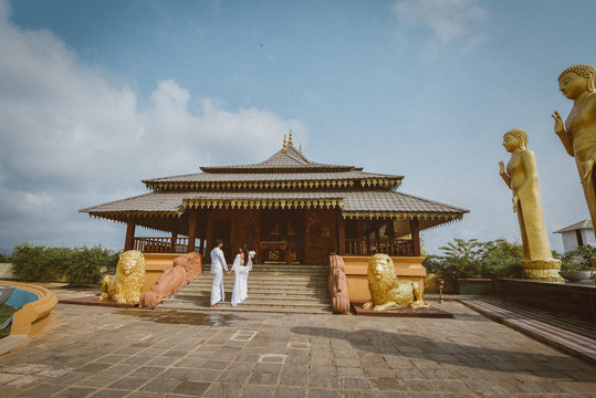 Nelligala International Buddhist center main prayer room 