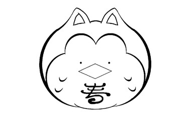 赤フクロウ・疫病除けの江戸のお守り