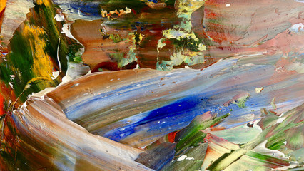 Colorful abstract background wallpaper. Modern motif visual art.  Mixtures of oil paint. Trendy hand painting canvas. Wall decor and Wall art prints Idea.  3D Texture.Colorful abstract 