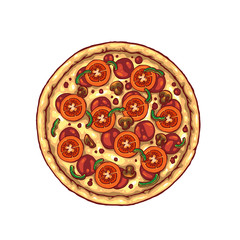 pizza isolated design