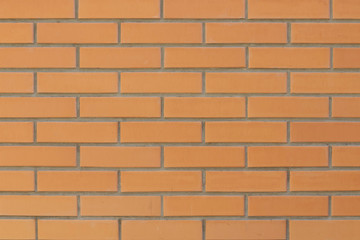 Brick wall  background. Orange bricks