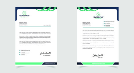 Abstract Letterhead Design Modern Business Letterhead Design Template	