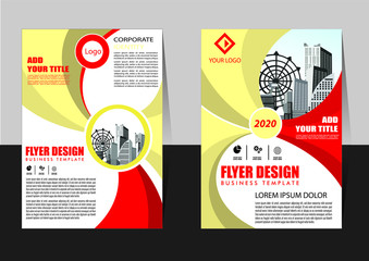 Brochure design, cover modern layout, annual report, poster, flyer in A4 with colorful triangles, geometric shapes for tech, science, market with light background