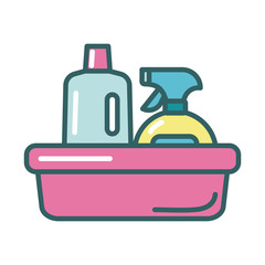 disinfectant bottles products fill style