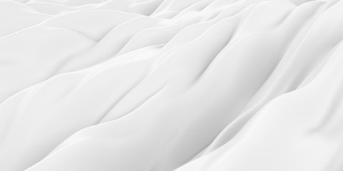 Obraz premium White abstract liquid wavy background