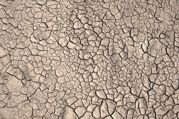 Ground cracks drought crisis environment background.