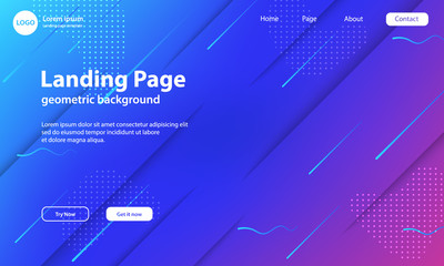 Obraz premium Geometric background with dynamic shapes composition