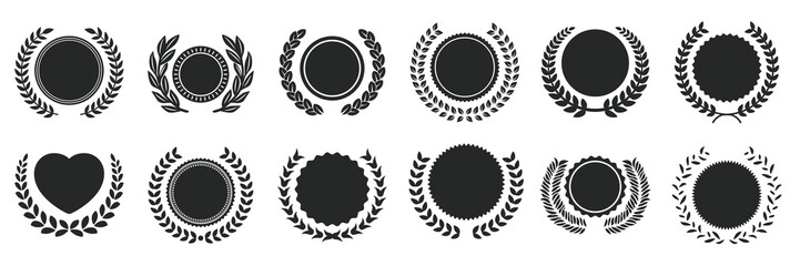 月桂冠付きメダル