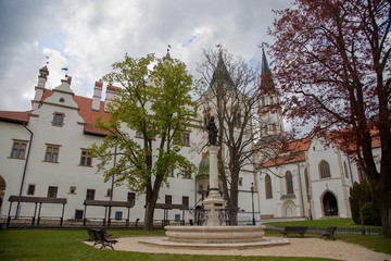 Naklejka premium Historical center of Levoca - square, Slovakia