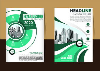 Brochure design, cover modern layout, annual report, poster, flyer in A4 with colorful triangles, geometric shapes for tech, science, market with light background