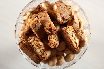 Amaretti biscuits and cantuccini