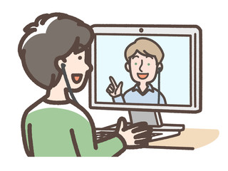 オンライン英会話　会議など