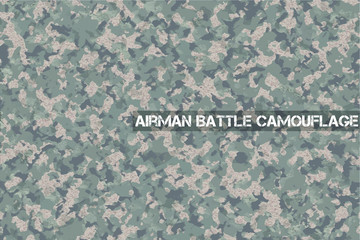 Airman Battle Camouflage, Highly sophisticated camouflage to destroy visibility. Tactics to hide enemy. For missions in Air Force Base and in civil war.