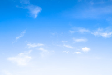 blue sky with beautiful natural white clouds	
