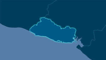 El Salvador, solid - light glow