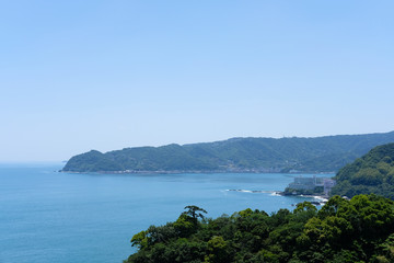 Naklejka premium 静岡県熱海市の街並み