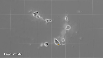 Obraz premium Cape Verde, bilevel elevation - composition