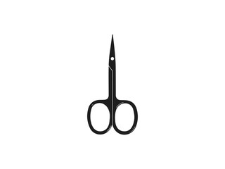 Beauty, manicure, scissors icon. Vector illustration, flat design.