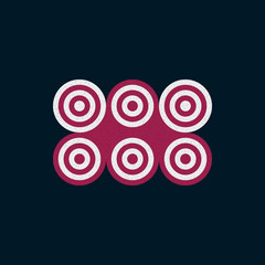 Colour Dots Universe Logo art design illustration