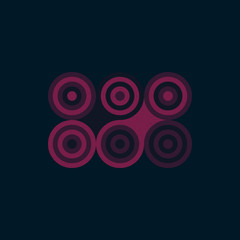 Colour Dots Universe Logo art design illustration