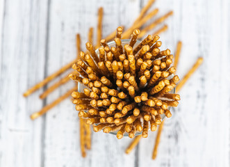Some fresh made Sal Sticks (close up shot)