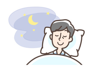 良質な睡眠　男性