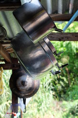 Clean the kitchen utensils for cooking, keep them after use.