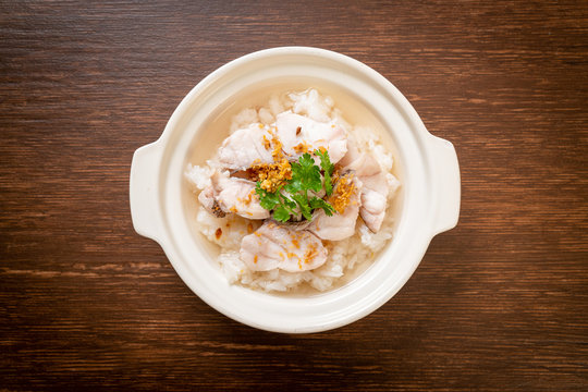 Boiled Rice Soup With Fish