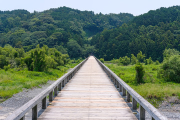 Fototapeta na wymiar 静岡県の蓬莱橋