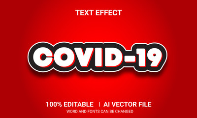 Editable text effects-Covid19 text effects 