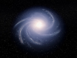 Artist view of a galaxy