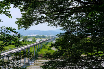 静岡県の蓬莱橋