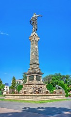 Fototapeta na wymiar Freedom Monument in the city of Ruse, Bulgaria