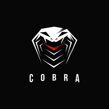 Aggresive powerful cobra snake logo vector