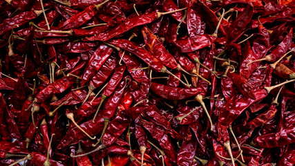 close up shot of red chillies
