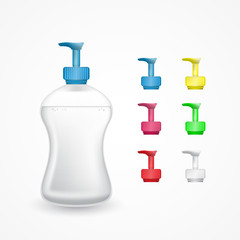 Alcohol Gel Hand Sanitizer With Bottle Cap Vector Design. Antiseptic Gel