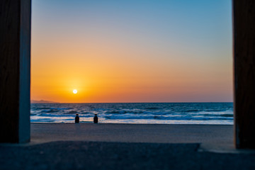 岩屋海岸の夕暮れ【福岡県】