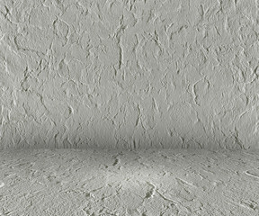 Empty top of  stone ground on concrete wall background texture grunge and surface with space or display for add text or image and product. Loft style interior design.
