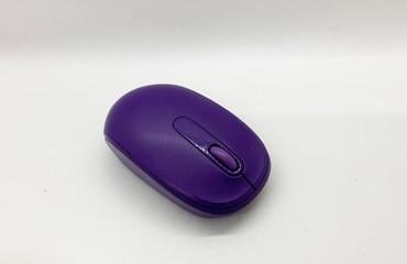 Purple mouse isolated on white background