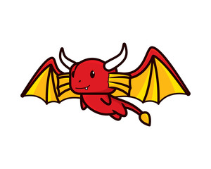 Cute and Sweet Dragon Mascot Illustration