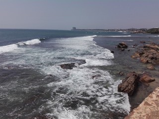 waves and rocks