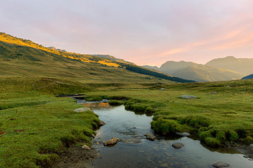 A river in the Aran Valley of the Pyrenees, Lleida