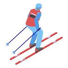 Biathlon icon. Isometric of biathlon vector icon for web design isolated on white background
