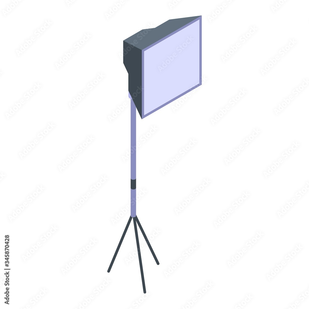 Poster professional lightbox icon. isometric of professional lightbox vector icon for web design isolated o