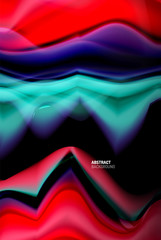 Liquid gradients abstract background, color wave pattern poster design for Wallpaper, Banner, Background, Card, Book Illustration, landing page