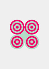 Colour Dots Universe Logo art design illustration